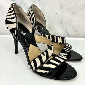 Michael Kors Stiletto Heels Y2k Platform Calf Hair 8M Strappy Bimbocore Bratz